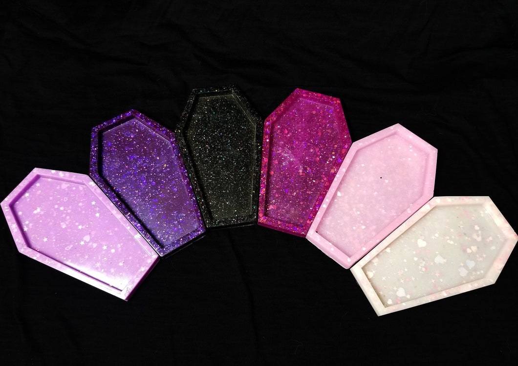 Pink/Purple Coffin Trays Scary Aliens