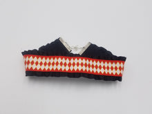 Load image into Gallery viewer, Red Circus Harlequin Ribbon Choker (Available With or Without Center Bow) Scary Aliens
