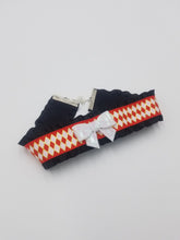 Load image into Gallery viewer, Red Circus Harlequin Ribbon Choker (Available With or Without Center Bow) Scary Aliens
