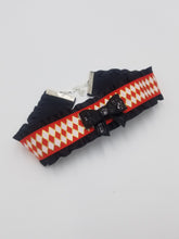 Load image into Gallery viewer, Red Circus Harlequin Ribbon Choker (Available With or Without Center Bow) Scary Aliens
