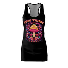 Load image into Gallery viewer, Stay Trippy Magic Mushroom Racerback Dress Scary Aliens
