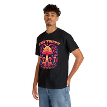 Load image into Gallery viewer, Stay Trippy Psychedelic Mushroom T Shirt Scary Aliens
