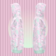 Load image into Gallery viewer, Take Your Pills Hoodie Dress- Pink Scary Aliens
