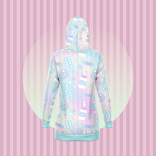 Load image into Gallery viewer, Take Your Pills Hoodie Dress- Rainbow Scary Aliens
