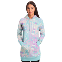 Load image into Gallery viewer, Take Your Pills Hoodie Dress- Rainbow Scary Aliens
