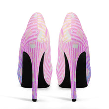 Load image into Gallery viewer, Take Your Pills Yami Kawaii High Heels- Rainbow Scary Aliens
