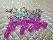 Load image into Gallery viewer, Yami Kawaii Gun Keychain - Magenta Scary Aliens
