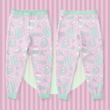 Load image into Gallery viewer, Yami Kawaii Joggers- Pink Scary Aliens
