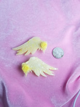 Load image into Gallery viewer, Yellow Rose Cosplay Wings Barrettes Set Scary Aliens
